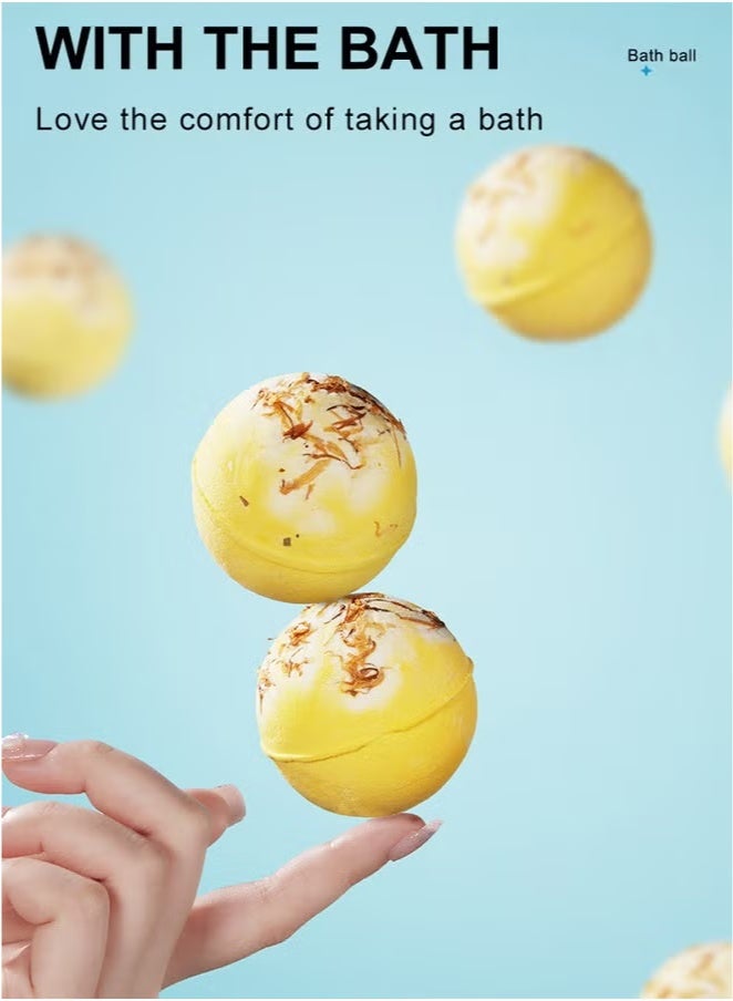 SADOER 100g explosive bath salt ball clean fragrance bath ball lemon scent - Image 5
