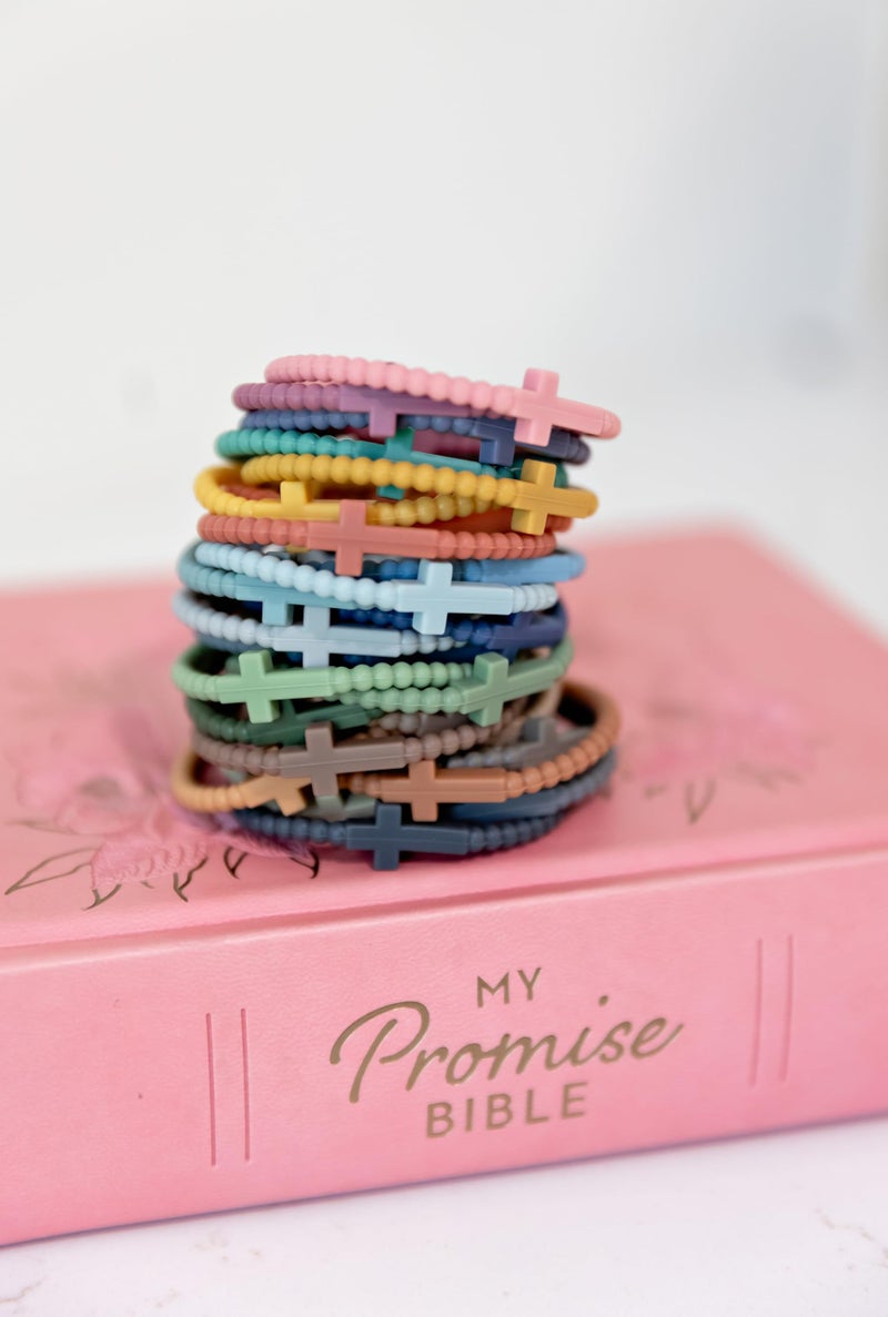 Ryan & Rose Jesus Bracelets - Cross Silicone Bracelet (Landscape (25 Pack), Large) - Image 4