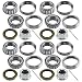 RigsNParts 4 Sets 25580 15123 Trailer Axle Hub Bearings Kits for 52006000 lbs Axle Trailer Axle Bearing Kit with 244 Dust Cap Grease Seal Cotter Pin Rotating Quiet and HighSpeed Trailer Bearing - Image 2