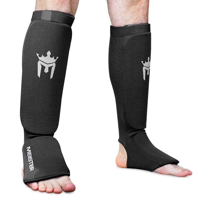 Meister - Protector for The Instep and Warm Protector in Elastic MMA Fabric (Pair), Black - S/M - Image 1
