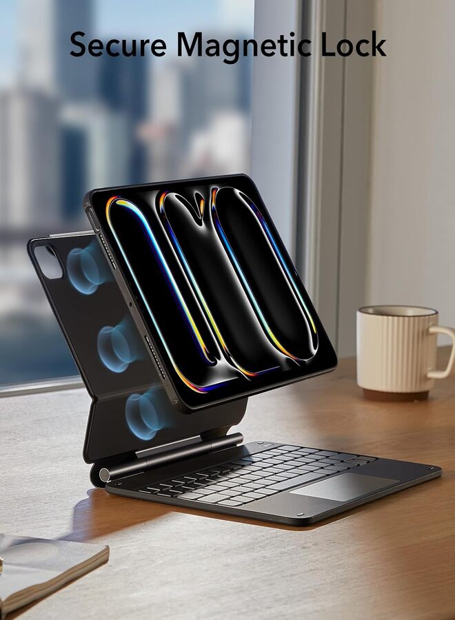 SUKILO iPad Pro 11 Inch Case with Keyboard (M4, 2024) – Magnetic Stand, Multi-Mode Protective Keyboard Case for iPad Pro 11 (5th Gen) – Detachable Back Case with Portrait & Landscape - Image 5