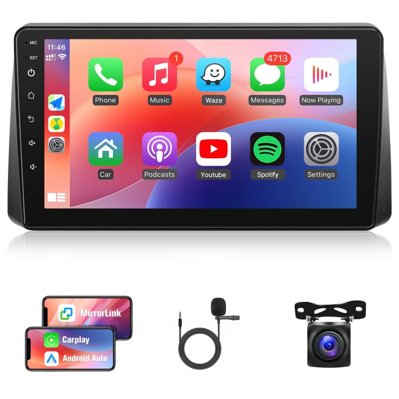 Naifay Car Stereo for Dodge Grand Caravan 2011-2020 Chrysler Town & Country 2011-2016 Grand Voyager 2011-2015, 9inch Touch Screen for Dodge Caravan Radio with CarPlay Android Auto BT GPS WiFi SWC - Image 1