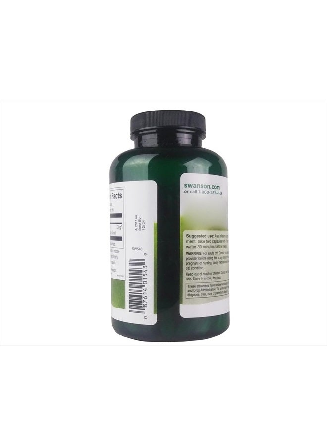 Swanson Premium Brand Swanson Prickly Pear Cactus Opuntia 650 Milligrams 180 Capsules - Image 4