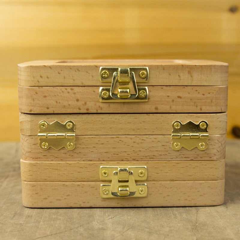 Tooth House Explosions Children Boys And Girls Baby Teeth Box Wooden Po Frame Teeth Hair Storage Memorial Preservation Box - Image 4