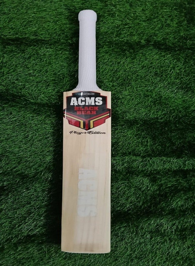 ACMS Kashmiri Willow Cricket Bat Hard Pressed Shaped for Superb Stroke with Bat Light Wait Cover Full Size - Image 3