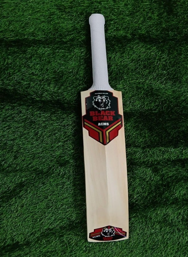 ACMS Kashmiri Willow Cricket Bat Hard Pressed Shaped for Superb Stroke with Bat Light Wait Cover Full Size - Image 1