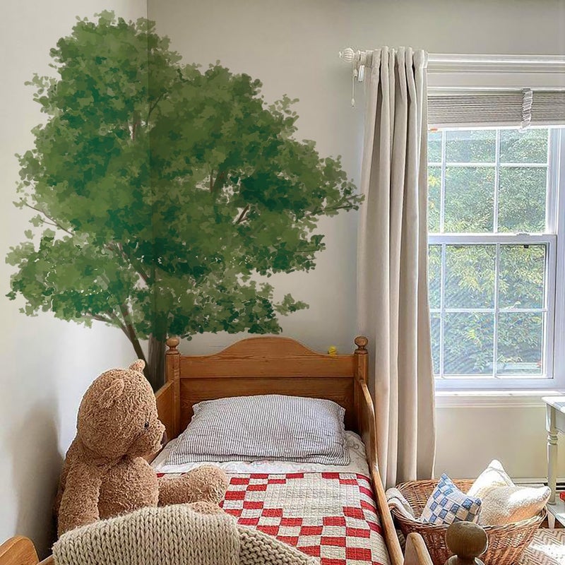 astrkiz Extra Huge Trees Wall Decals Peel and Stick Self Adhesive PVC Realistic Tree Forest Wall Mural Sticker Precut Maple Tree Wall Art Decor for Kids Bedroom Playroom Nursery Room 7086x8858 - Image 2
