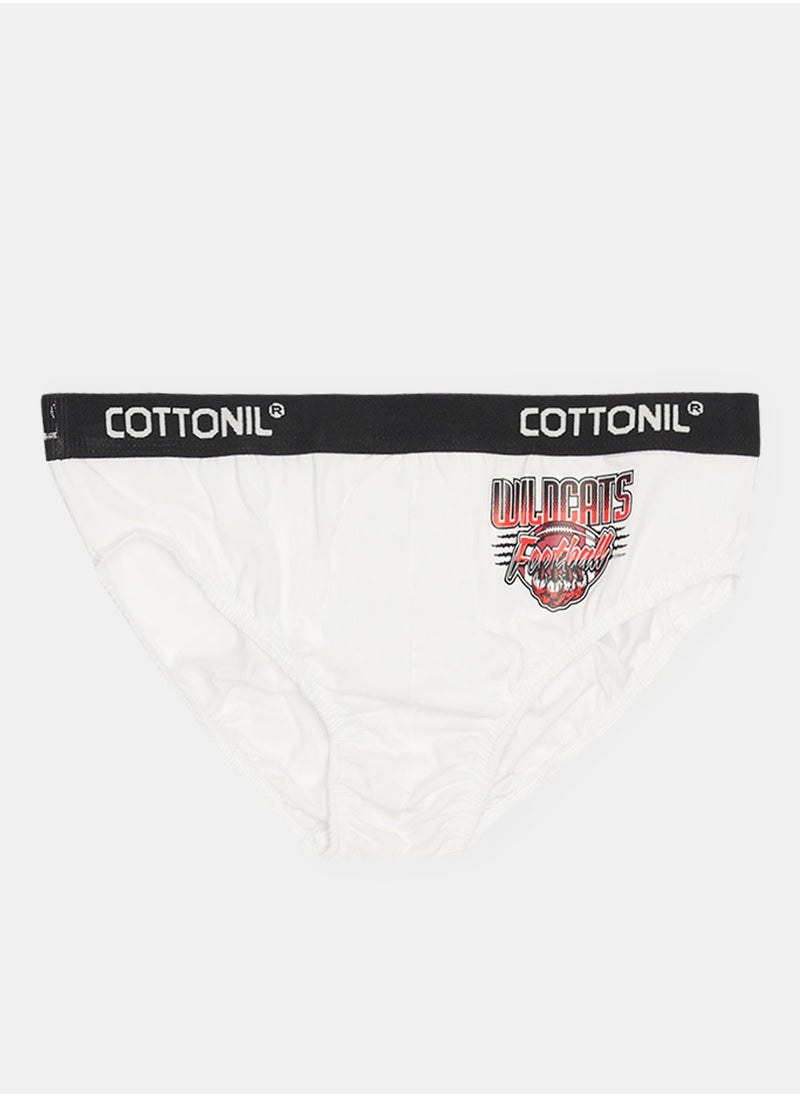 COTTONIL سروال داخلي قطونيل ريلاكس للرجال - ابيض؛M  - Image 1