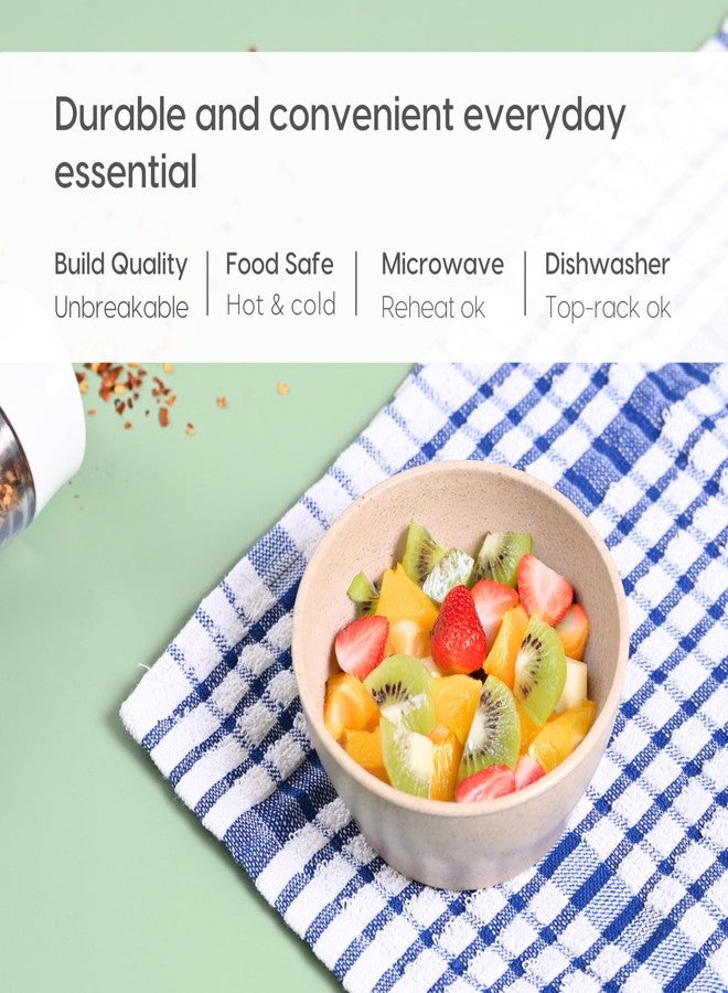 Eha Earth Friendly Elara Curry Bowls | 275 ml | Microwave Safe Bowl Set (Reheat) | Snack Bowl Made with Rice Husk Biocomposite| for Hot & Cold Serving Bowl Set | Set of 4 | Multicolor - Image 4