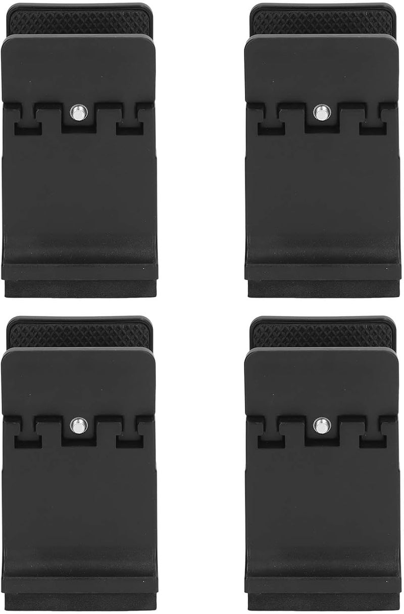 4pcs Adjustable Furniture Risers with Screw Clamp, Heavy Duty Bed Couch Risers, Rubber Height Adjustable Leg Extenders for Tables Sofas Beds Desks and Cabinets (Black) - Image 5