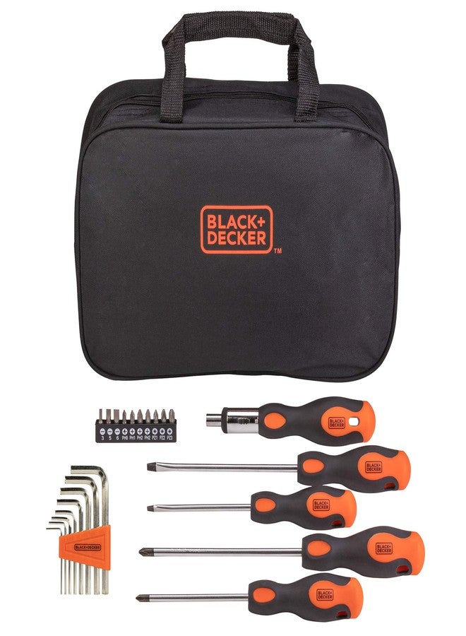 beyond by BLACK+DECKER Screwdriver Set with Storage Bag, Magnetic Tip, 23-Piece (BDHT6223CAPB) - Image 1