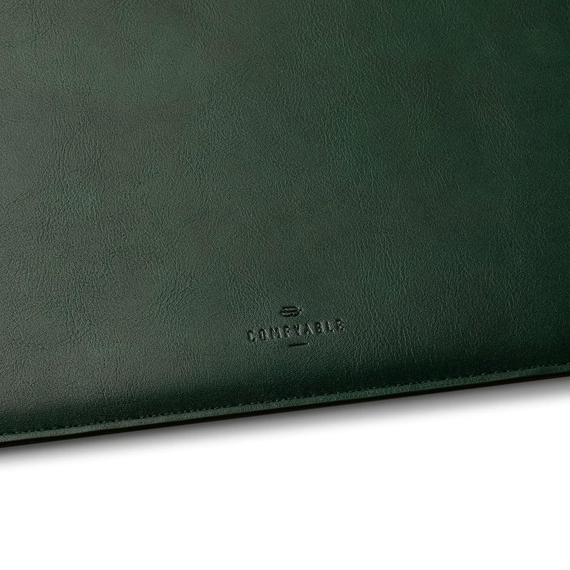 Comfyable حافظة لابتوب رفيعة 16 بوصة متوافقة مع ماك بوك برو 16 بوصة M4 M3 M2 M1 برو/ماكس 2024-2021، غلاف واقي من الجلد الصناعي 16 بوصة، أخضر - Image 3