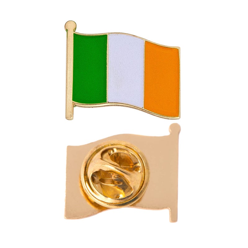 Desert Cactus Ireland Lapel Pin Country Enamel Made of Metal Souvenir Hat Men Women Patriotic Irish (Waving Flag Lapel Pin) - Image 1