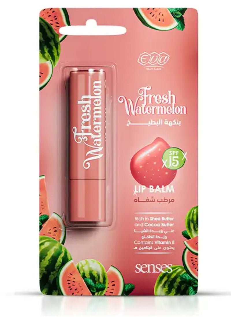 Eva Lip Balm SPF 15 - Fresh Watermelon - 4 Gm 