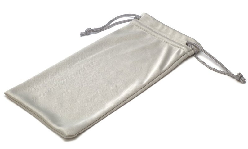 Calabria Calabria Microfiber Drawstring Eyeglass Pouch Grey Micro-Fiber Glasses Bag Sunglass Holder Use as Cleaning Cloth for Lenses 