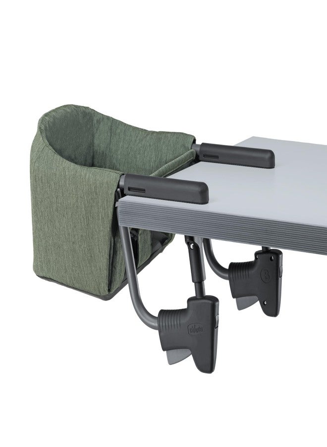 Chicco FastLock Hook-On High Chair, Portable High Chair for Babies and Toddlers, Sets up in Seconds | Moss/Green - Image 1