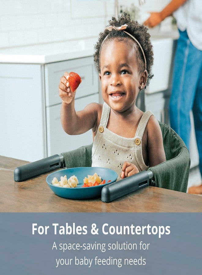 Chicco FastLock Hook-On High Chair, Portable High Chair for Babies and Toddlers, Sets up in Seconds | Moss/Green - Image 2