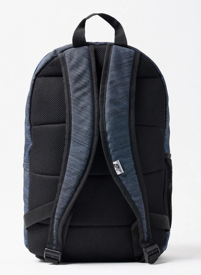 نيو بالانس Logo Print Backpack with Adjustable Straps and Zip Closure