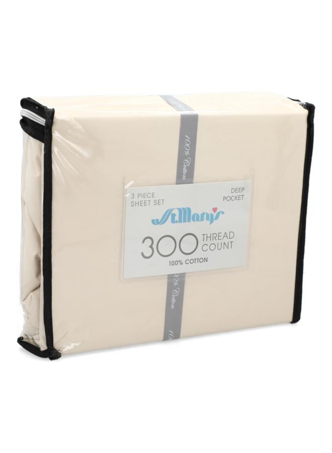 300Tc Premium Quality Cotton Solid Dye Twin Bedding Set Assorted Color Tc300 Twin - Image 4