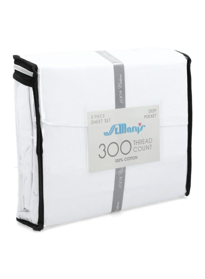 300Tc Premium Quality Cotton Solid Dye Twin Bedding Set Assorted Color Tc300 Twin - Image 5