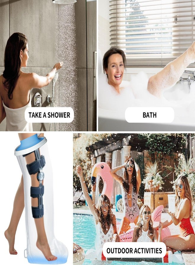 KEEFITT Leg Cast Protector for Shower with Non-Slip Padding Bottom, Waterproof Full Leg Size Shower Bandage and Cast Cover, Watertight Protection to Broken Leg, Knee Post Surgery, Foot and Ankle Wound, Burns - Image 5