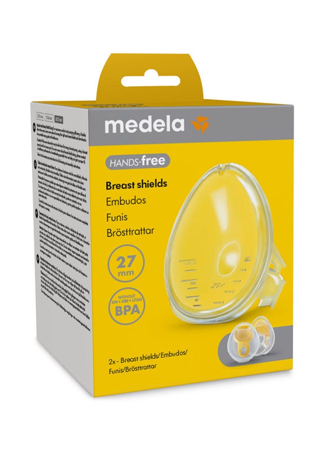 Medela واقي الثدي بدون استخدام اليدين 2 × 27 مم  - Image 2
