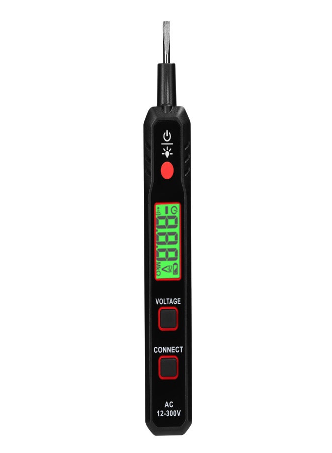 MAYILON LCD Display Electric Test Pen AC12-300V Voltage Tester Live/Zero Wire Detector Cable Breakpoint Finder with Flashlight and Sound Light Alarm Function - Image 1
