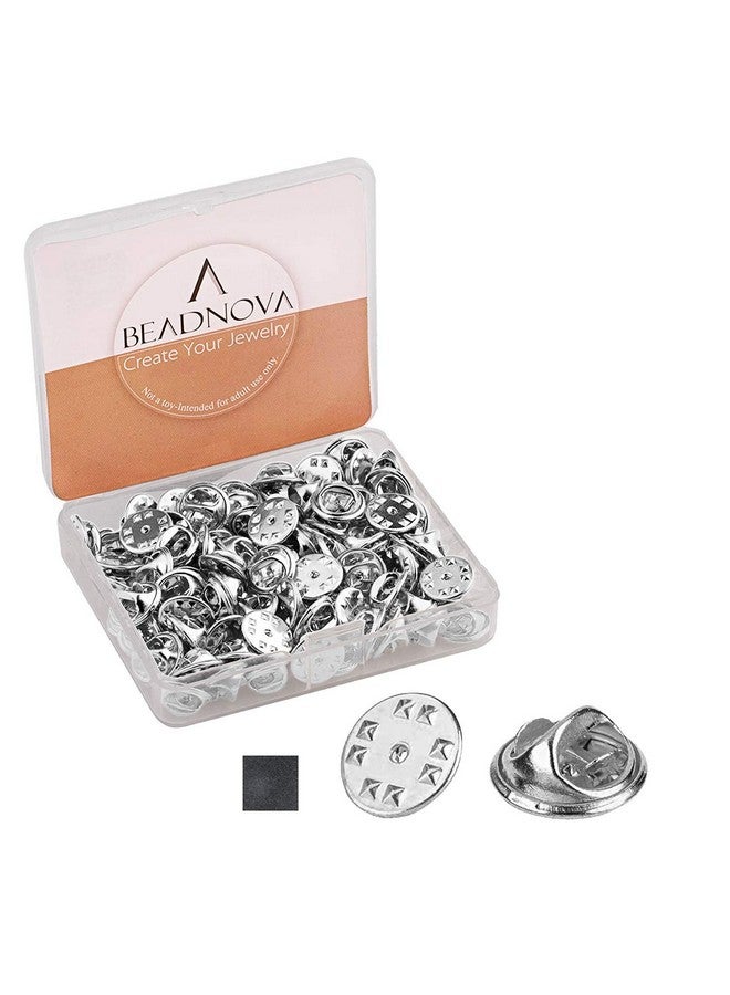 BEADNOVA 100Pcs Butterfly Clutch Pin Backs Locking For Enamel Pin Backs Lapel Pin Backs (Silver 100 Pcs) - Image 1