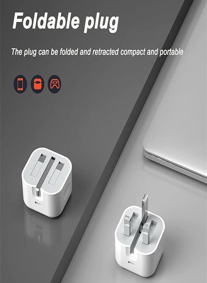 General iPhone 20W Fast Charger | USB C Fast Wall Charger with 1m USB C to Lightning Cable, Compatible with iPhone 14/14 Pro/14 Pro Max/13/12/SE2020/11/XR/XS Max/X/iPad  - Image 4