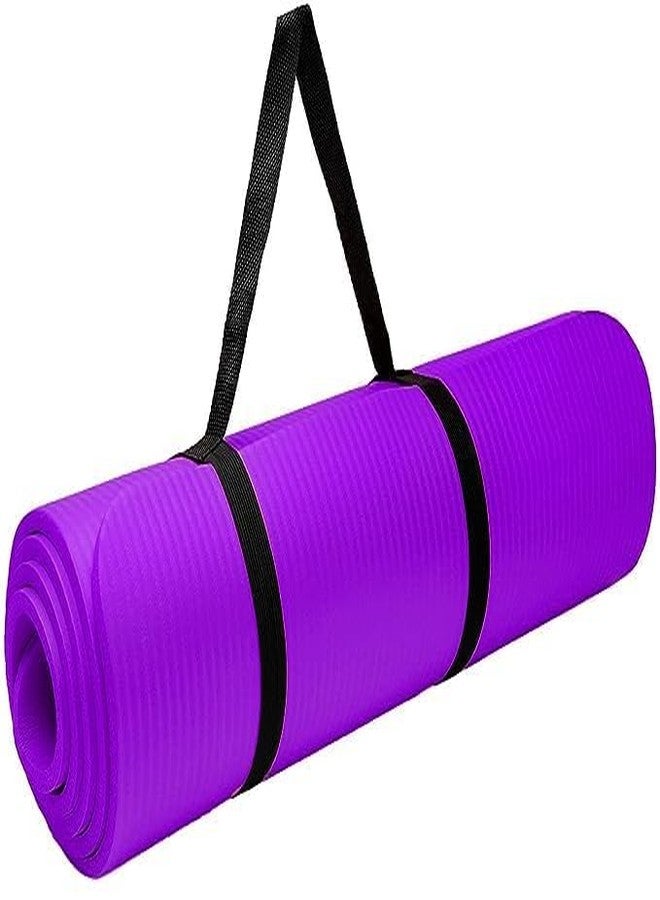 First Choice بساط يوغا مضاد للانزلاق من مادة EVA من فيرست تشويس، مناسب للصالة الرياضية والتمارين الرياضية واليوغا / بساط يوغا للرجال والنساء (سمك 4 مم، لون بنفسجي) - Image 2