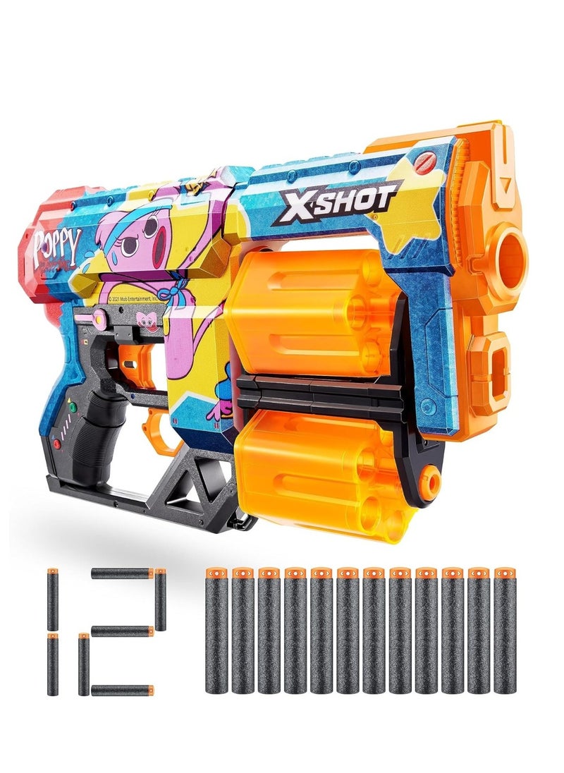 زورو إكس-شوت X-Shot - Skins Dread Poppy Playtime S1 w/ 12 Darts - Kissy - No:XS-36650-A  - Image 1