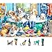 MINIWAN Cute Puppies Bath Time 500 Piece Puzzle for Adults Funny Adorable Dogs in Bathtub Jigsaw Puzzle with Irregular Shaped Pieces Gift for Dog Lovers 23x15 Inches - Image 2