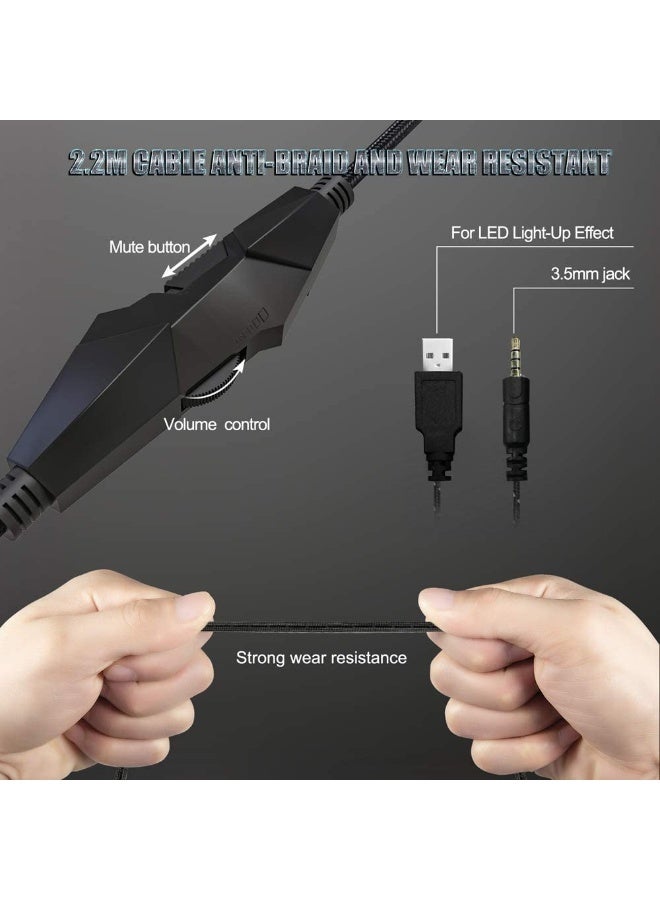 أونيكوما سماعه قيمنق محيطية سلكية  احترافية مزودة بميكروفون مرن وجودة صوت عالية – موديل K19 - Image 3