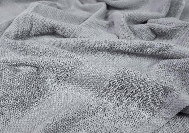 Maura Maura Bath Sheets 100 Cotton 35x70 Oversized Ultra Absorbent Quick Dry Soft Towel Set for Bathroom Extra Large Bath Towels Cool Grey  - Image 3