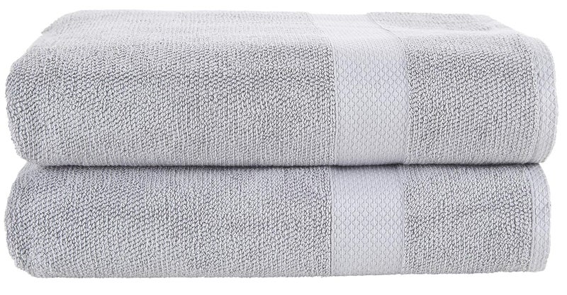 Maura Maura Bath Sheets 100 Cotton 35x70 Oversized Ultra Absorbent Quick Dry Soft Towel Set for Bathroom Extra Large Bath Towels Cool Grey  - Image 1