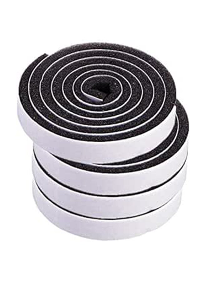 شريط إسفنجي مانع للتسرب ذاتي اللصق للطقس لنافذة الباب - عبوة من 4 قطع