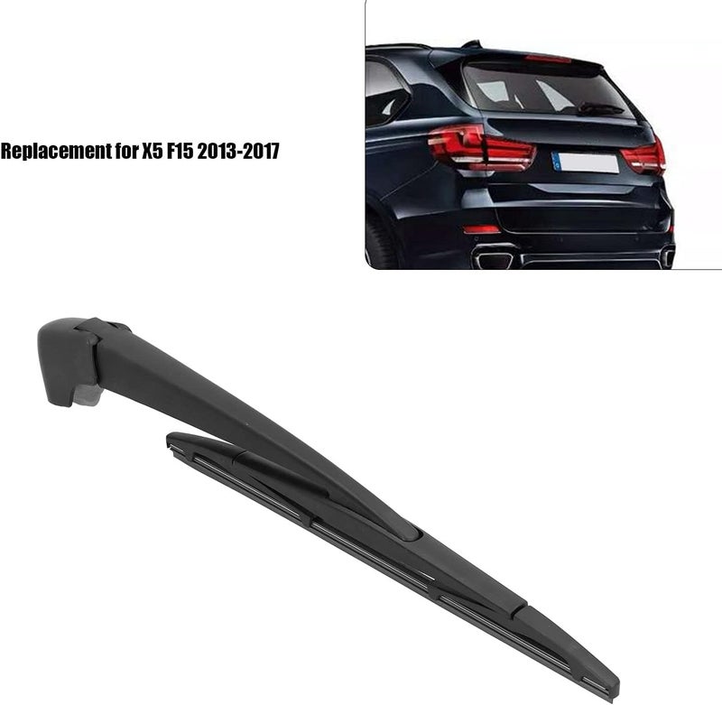 klarako Car Rear Wiper Arm Blade Set, Rubber+ABS Rear Wiper Arm 61627294431 Rubber ABS Waterproof Replacement for X5 F15 2013?2017 - Image 4