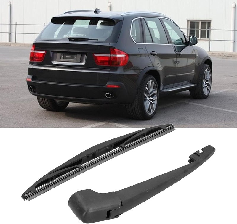 klarako Car Rear Wiper Arm Blade Set, Rubber+ABS Rear Wiper Arm 61627294431 Rubber ABS Waterproof Replacement for X5 F15 2013?2017 - Image 2