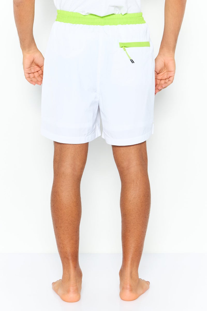 ESPRIT Men Brand Logo Board Shorts, White - Image 4