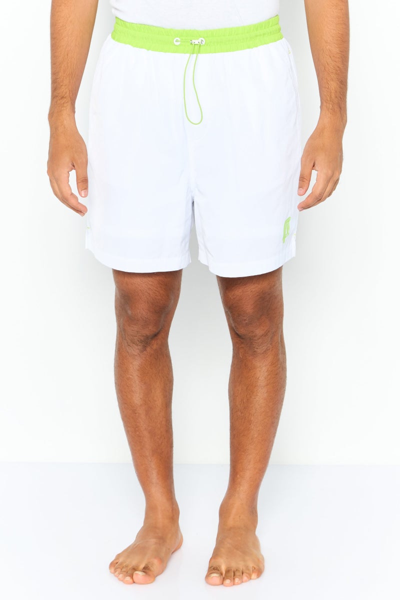 ESPRIT Men Brand Logo Board Shorts, White - Image 1