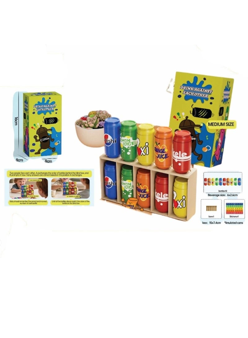 Educational Color Sorting Game for Kids - Bottles and Caps for Fine Motor Skills - Image 1