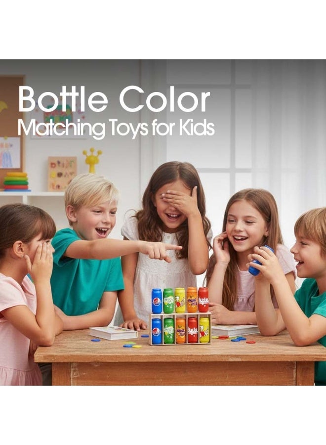 Educational Color Sorting Game for Kids - Bottles and Caps for Fine Motor Skills - Image 4
