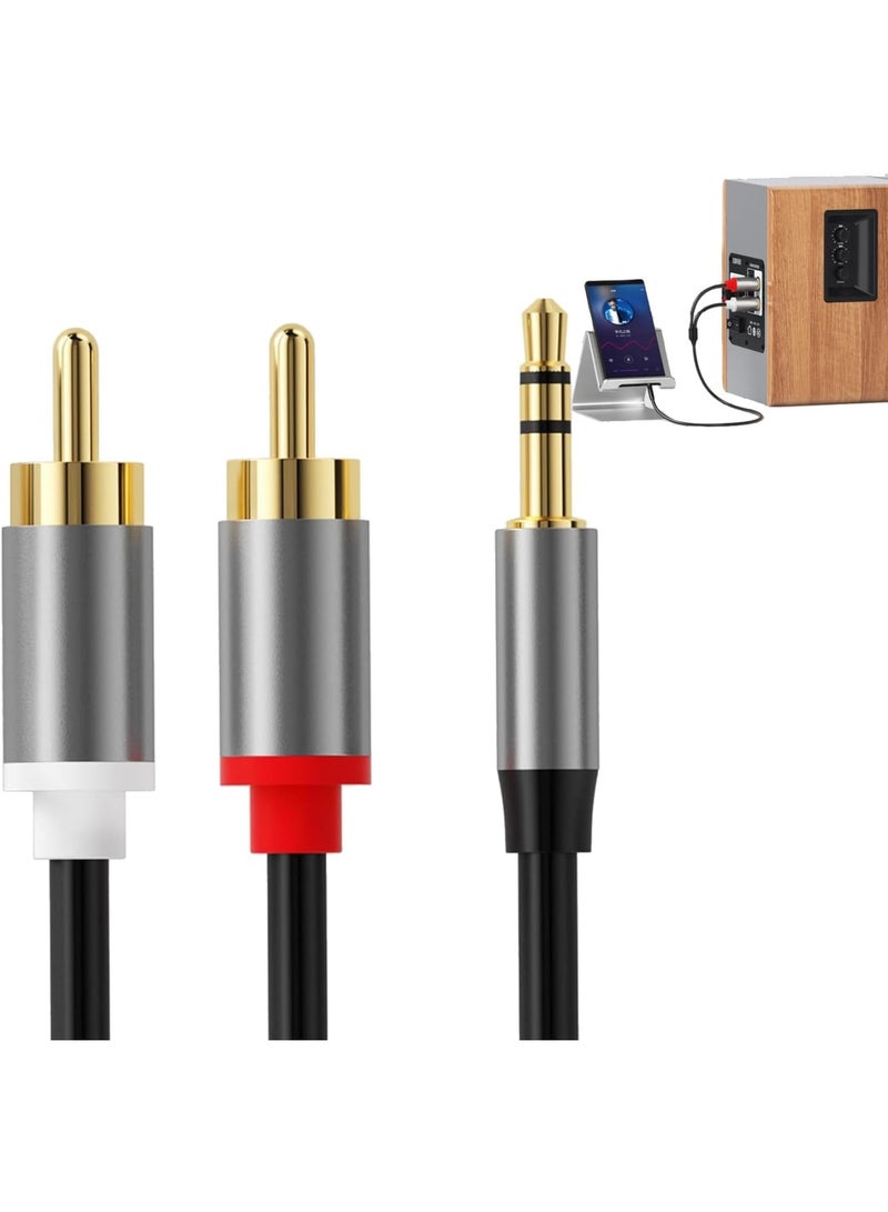 Excefore 6.6FT 3.5mm Aux Audio Adapter Cable - Versatile Headphone Jack Splitter for Phones, Speakers, Tablets, MP3, HDTV - Image 1