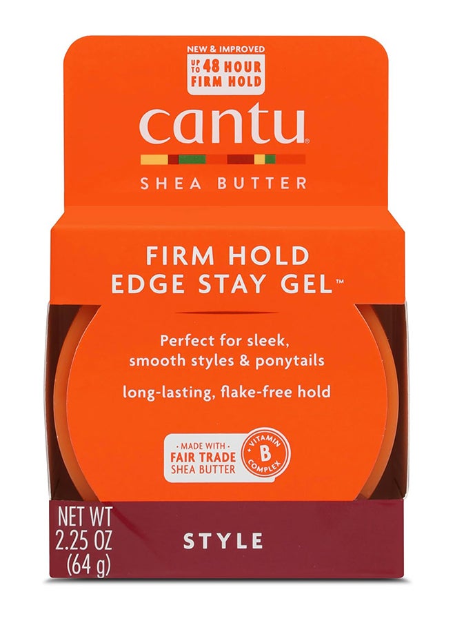 Cantu Shea Butter Firm Hold Edge Stay Gel 64g - Image 1