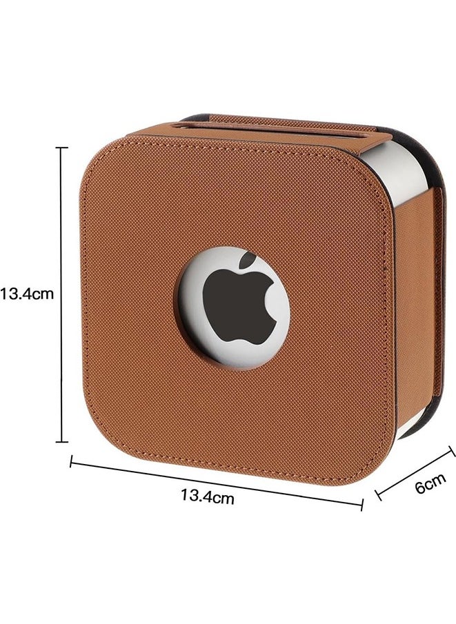 Apple mac Mini 2024 Leather Case Protective Case - grey