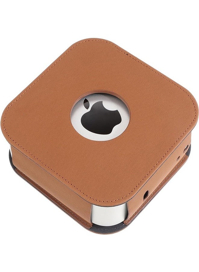 Apple mac Mini 2024 Leather Case Protective Case - grey