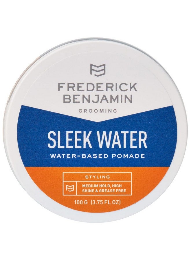 Frederick Benjamin Frederick Benjamin Sleek Water Pomade for Men, Light & Easy to Apply Water Based Hair Pomade, Medium to Strong Hold, High Shine, Grease Free, Infused with Argan Oil & More, 3.75oz - Image 1