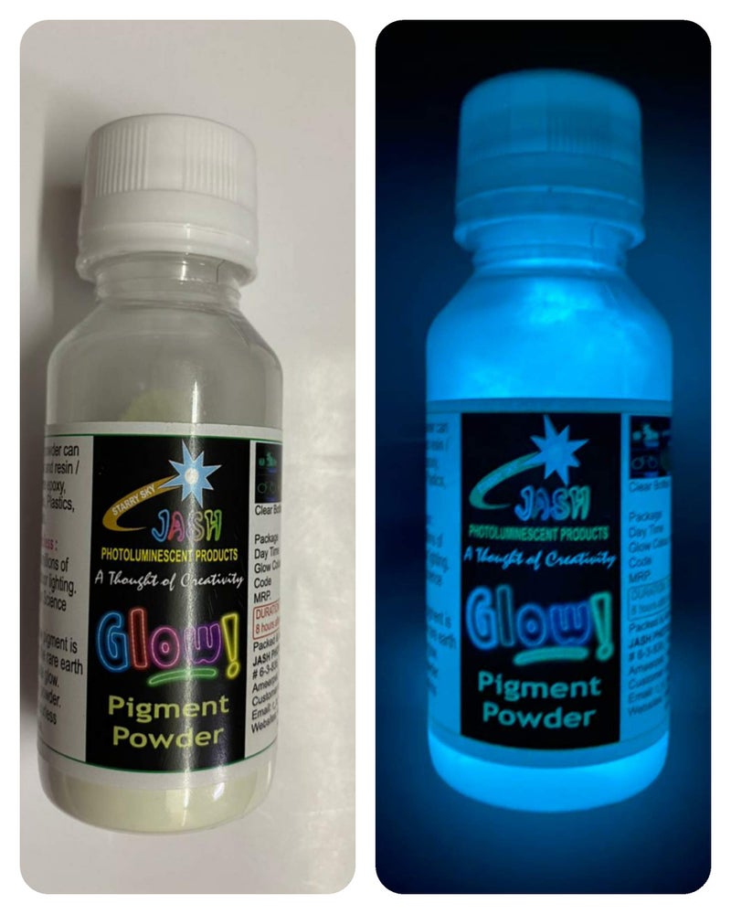 JASH Radium Paint Powder SkyBlue 100gm - Image 1
