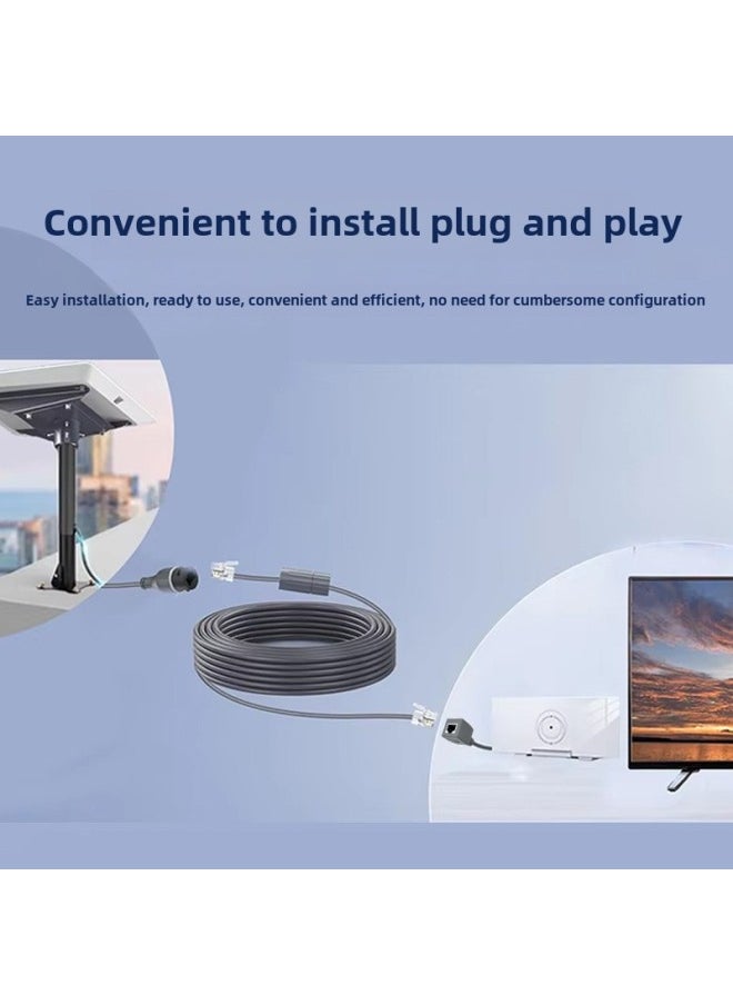 Musk Satellite Internet Signal Double Shielding Star Chain Third Generation Receiving Line Starlink Gen3 Dedicated Line-Color:Star Chain Third Generation Extension Cable-Line Length:1m