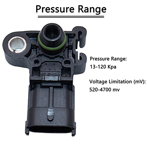 KEJSTED Manifold Absolute Pressure MAP Sensor Intake Air 55573248 for Chevy Aveo Camaro Express Impala Silverado Cruze GMC Canyon Sierra Savana 1500 HHR Buick Enclave Cadillac CTS Pontiac G5 12591290 - Image 3
